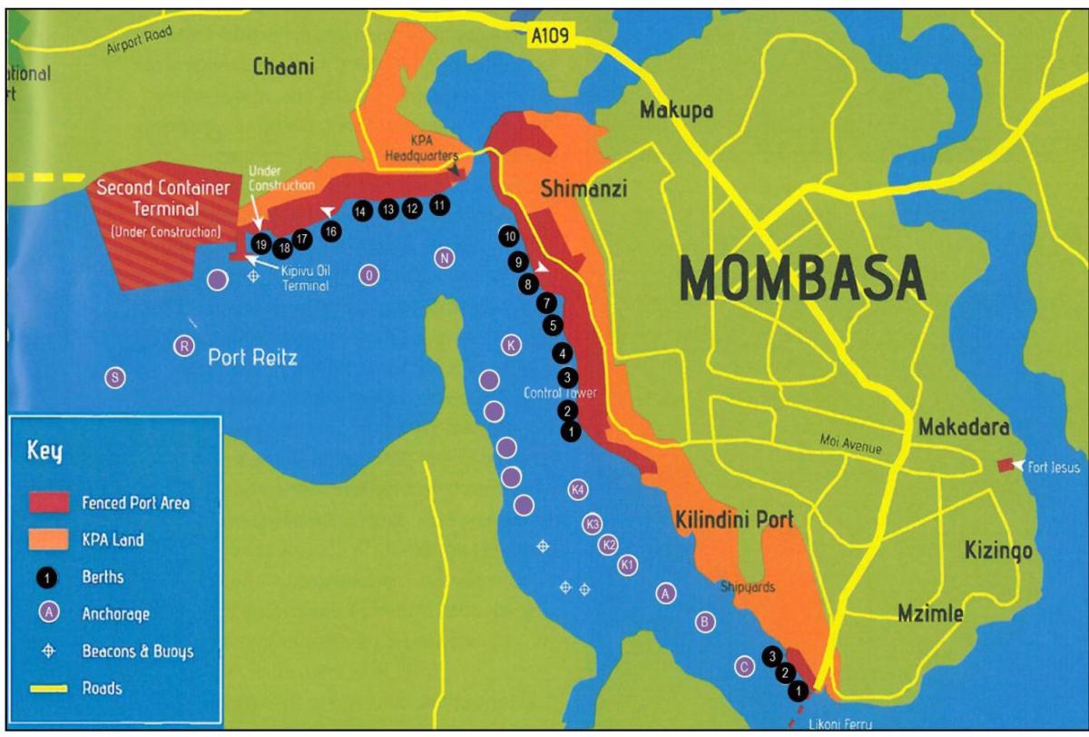 карта момбаса Кения