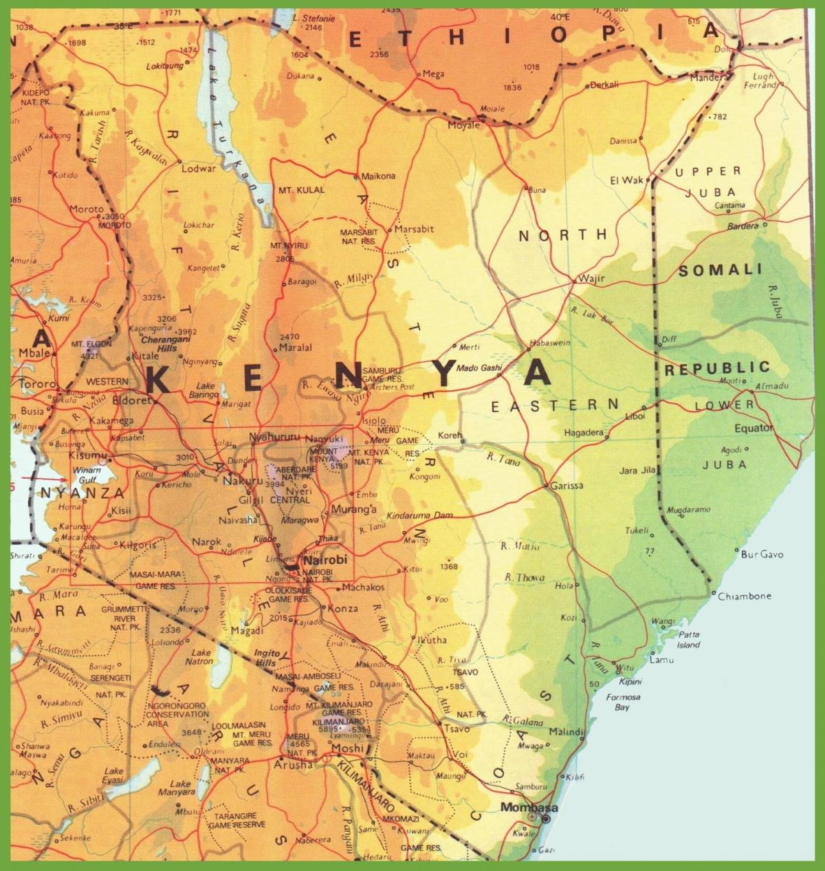 Кения дорожная сеть