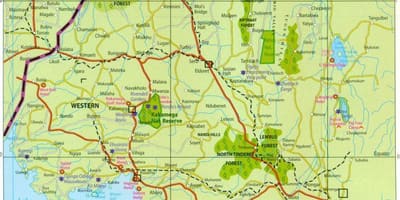 Западная провинция Кении на карте